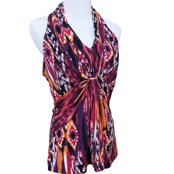 COCOMO Y2K Babydoll Top Blouse M/L Liquid Knit‎ Vacation Travel Coquette Career - Picture 3 of 8